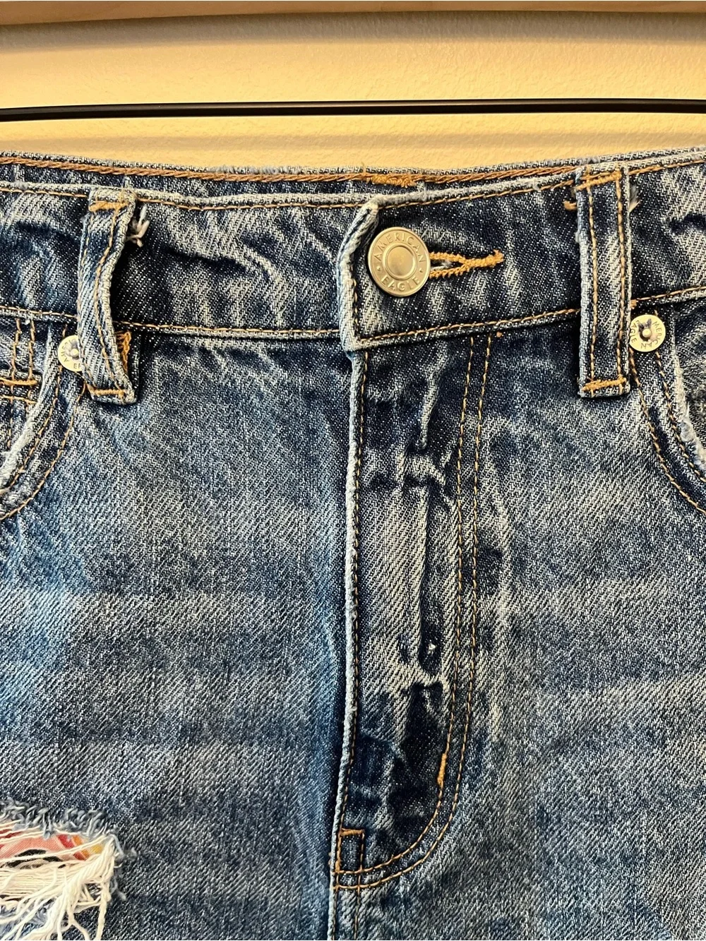 American Eagle Highest Rise Baggy Short Pride Edition Women's Size 4 Rainbow